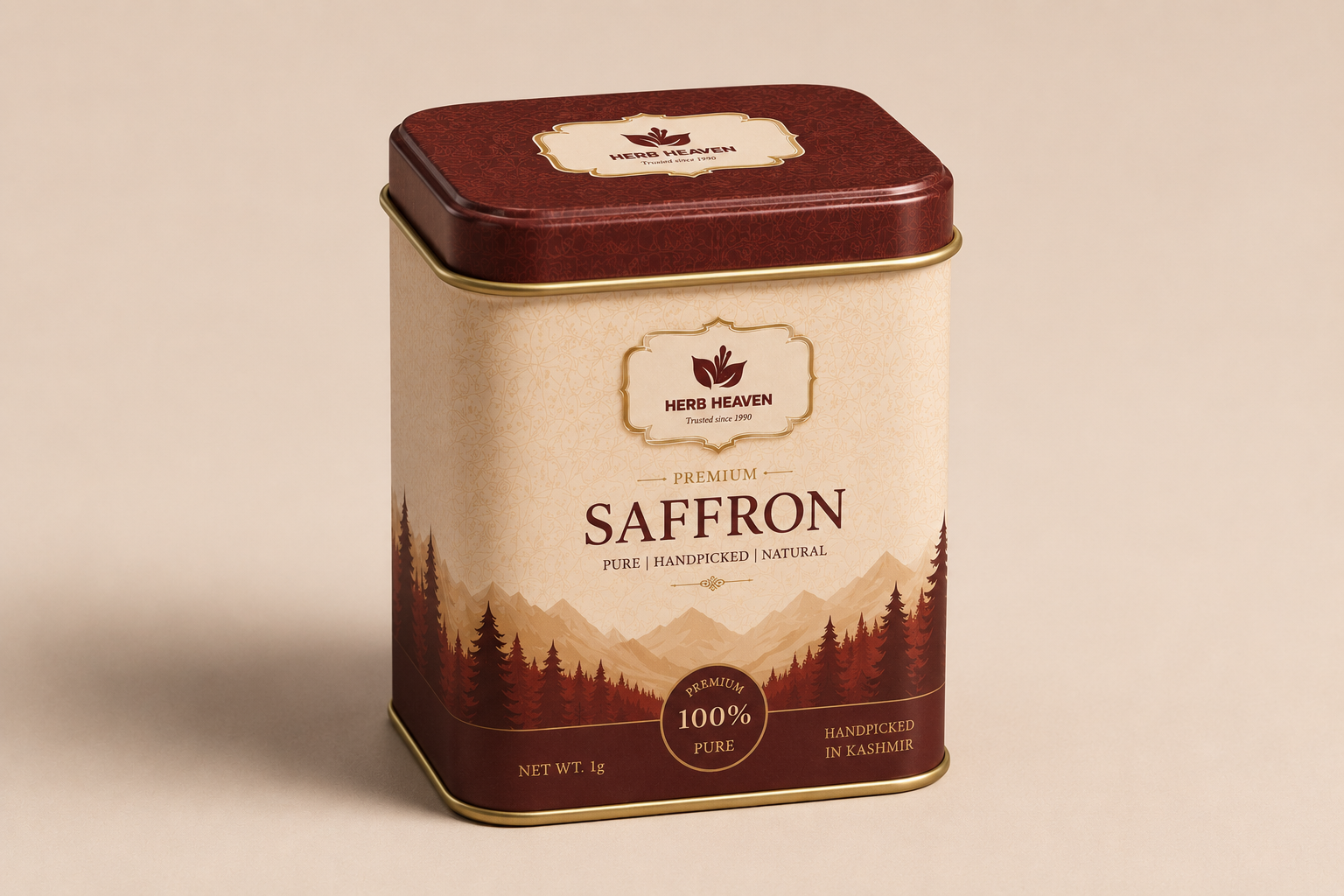 Saffron threads and flower